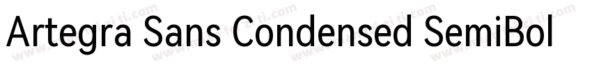 Artegra Sans Condensed SemiBold字体转换